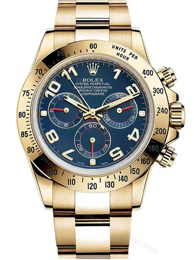 View 1 of Replica Rolex Daytona Blue Dial 116528