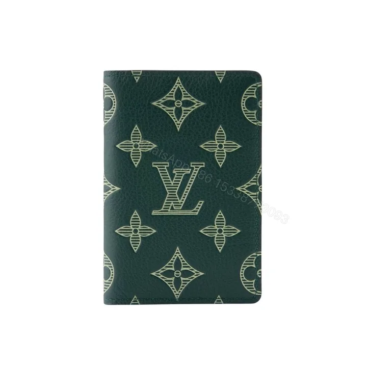 View 1 of Louis Vuitton Pocket Organizer Monogram Shadow Forest Green 14Cm M27149