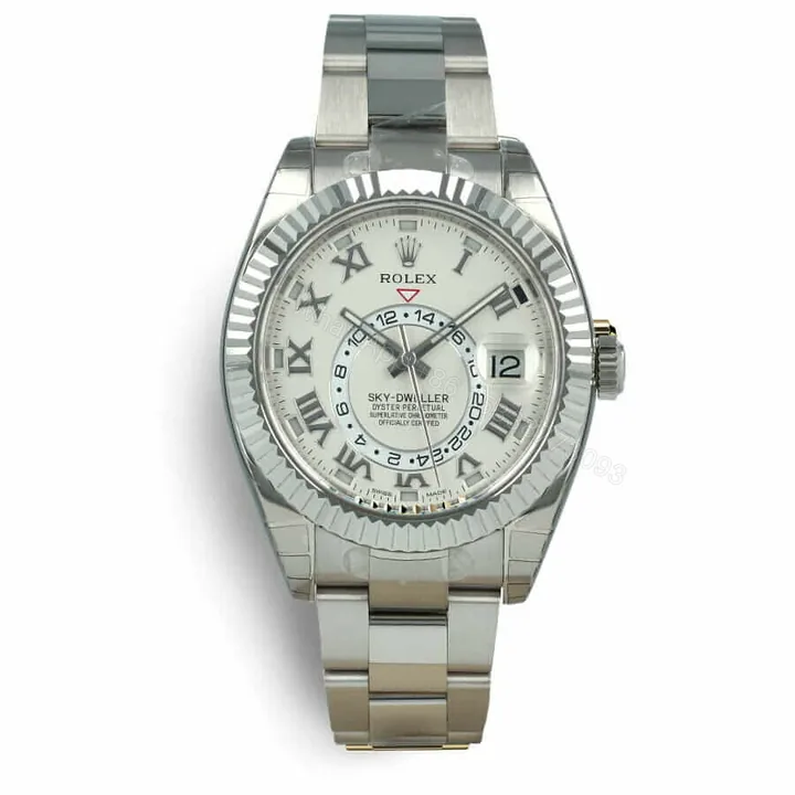 View 1 of Rolex Sky-Dweller 326939 Super Clone : White Gold White Dial 42mm