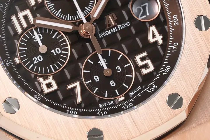 View 1 of KZ Factory Audemars Piguet Royal Oak Offshore Rose Gold Chronograph Watch with Exclusive 4404 Movement