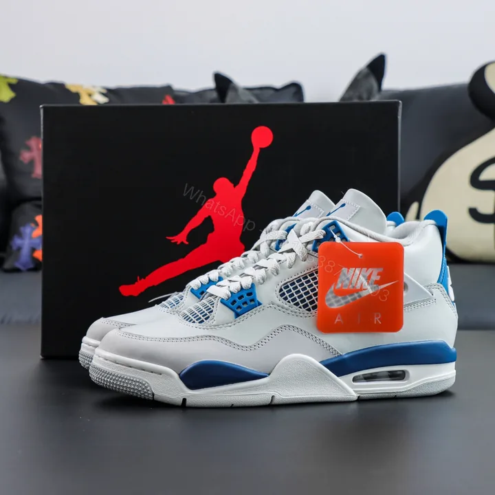 View 1 of Air Jordan 4 Retro Military Blue 2024 Reps
