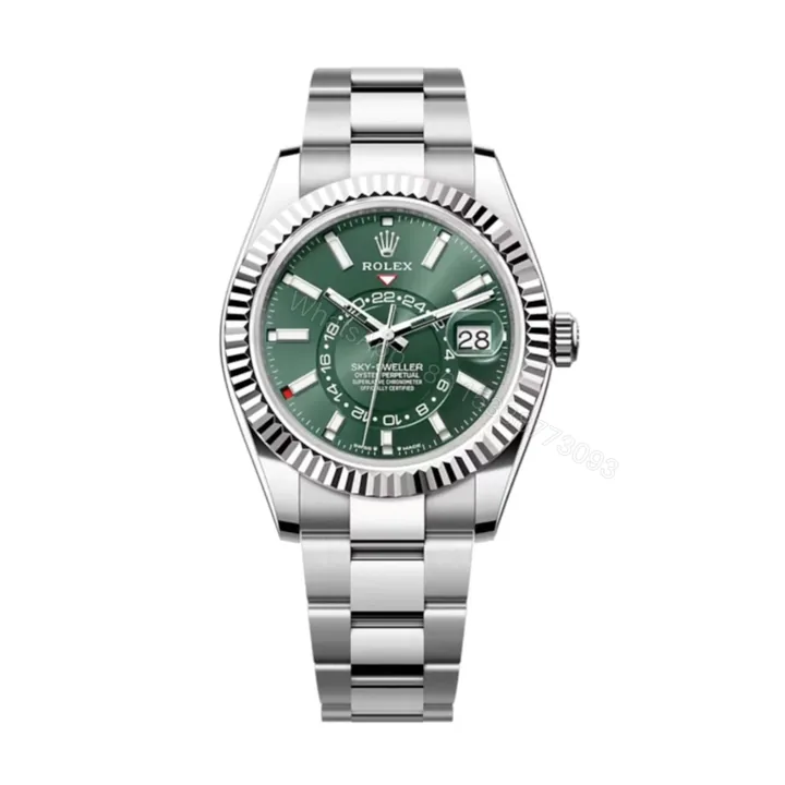 View 1 of Superclone Rolex Sky-Dweller Mint green Dial 336934 Oyster