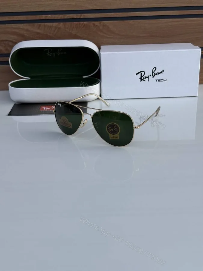 View 1 of First Copy Rayban 3026 Golden Green