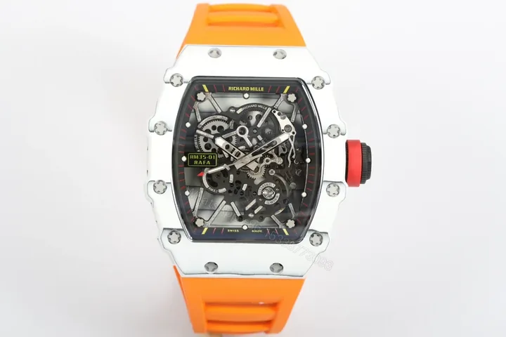 View 1 of Richard Mille RM35-01 NTPT Carbon Fiber RMUL3 White Gemstone Suspension Watch RM35-01-NTPT-WGS