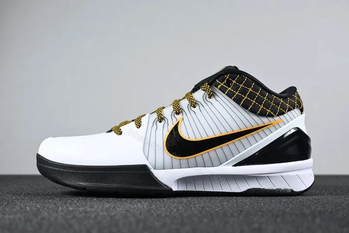View 1 of Nike Kobe 4 Protro White Black Del Sol
