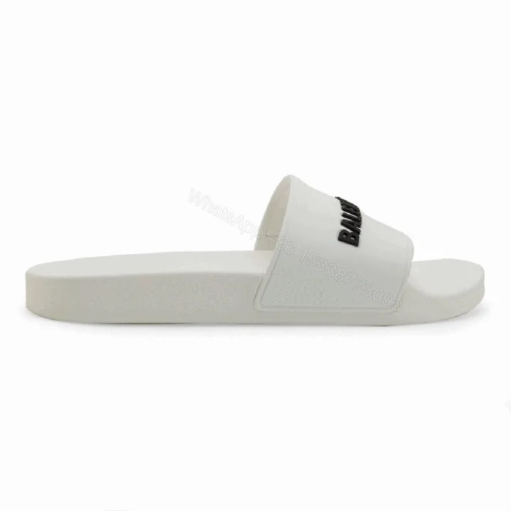 View 1 of BALENCIAGA RUBBER LOGO POOL SLIDE SANDALS – BBS7