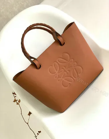 View 1 of Loewe Small Anagram Tote in Brown Classic Cowhide 011830