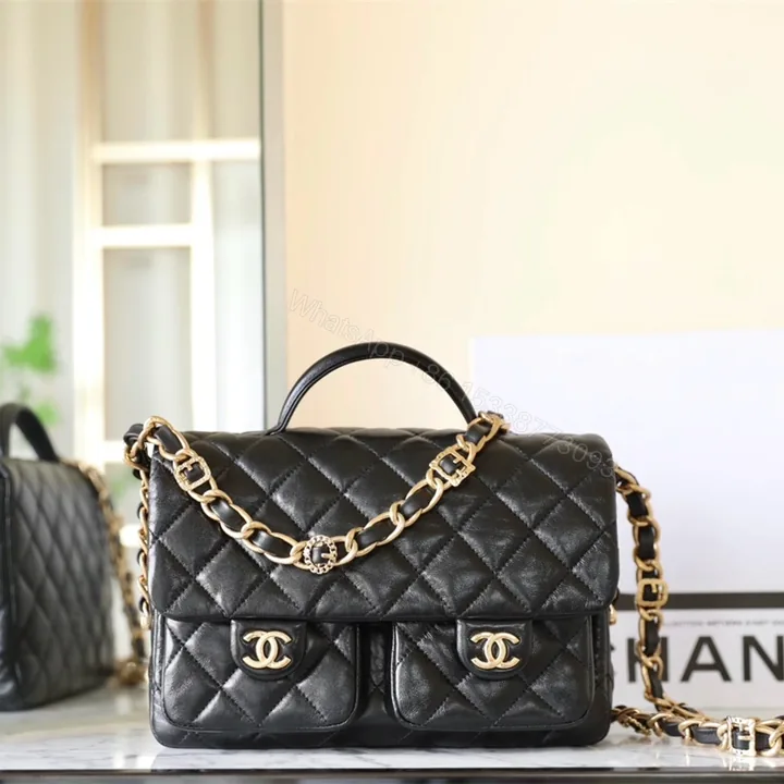 View 1 of 高仿Chanel24A*AS4993小羊皮手柄包免檢版