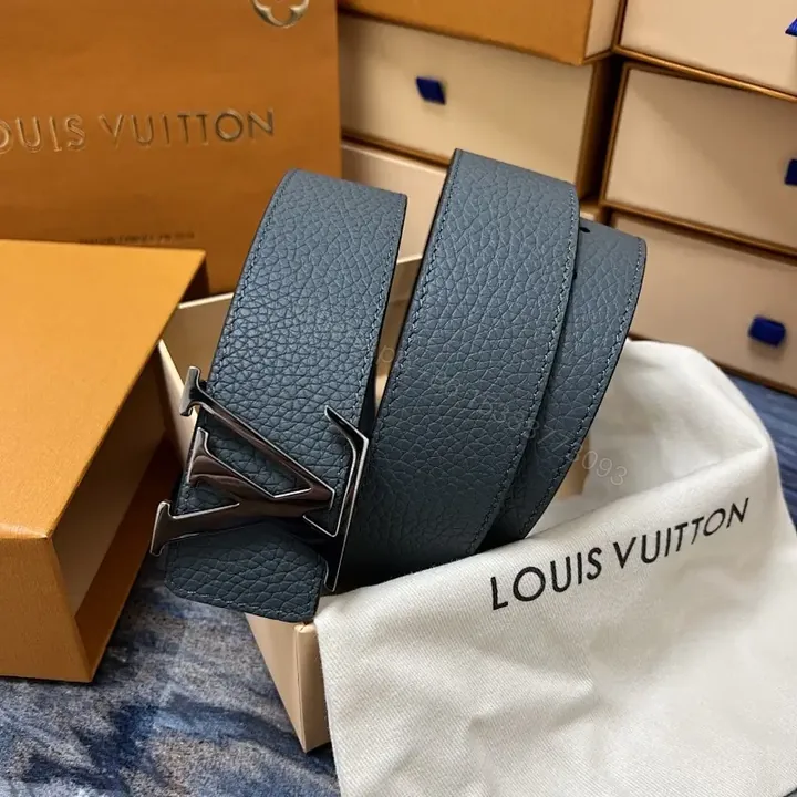 View 1 of Textured Leather Belt with Luxe Buckle – Modern, Versatile Luxury