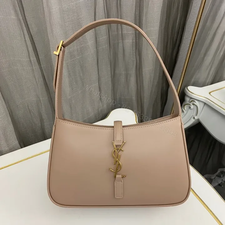 View 1 of Saint Laurent le 5 a 7 mini hobo bag – Rosy sand