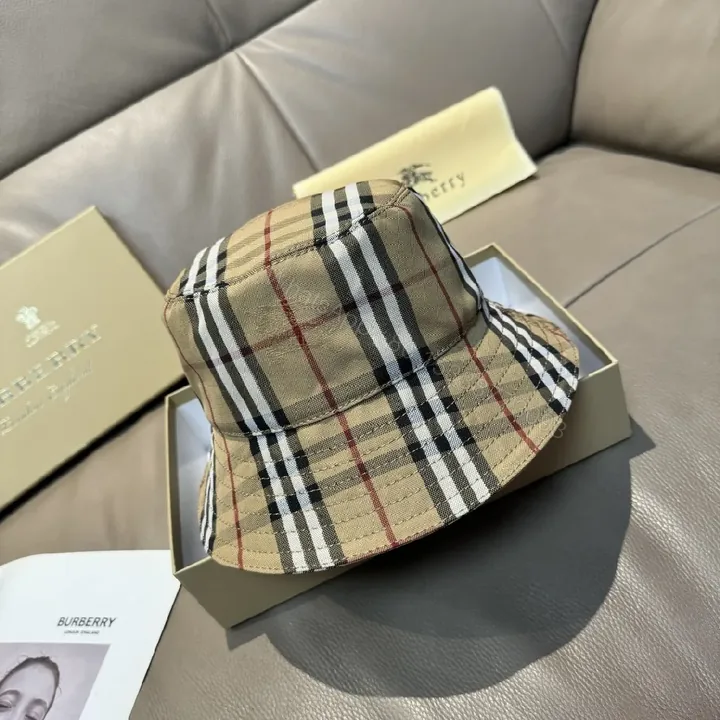 View 1 of Chic Plaid Bucket Hat - Structured, Durable, One-Size