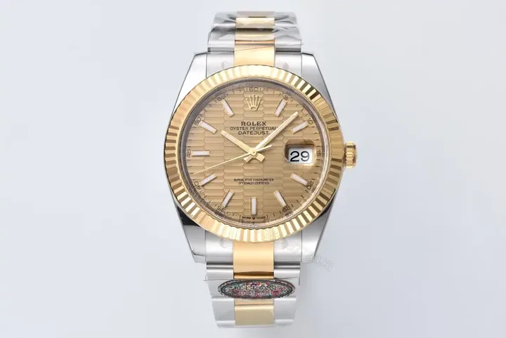 View 1 of Rolex Datejust 41 Rolesor Yellow Fluted Oyster Champagne – Fluted 126333-0021
