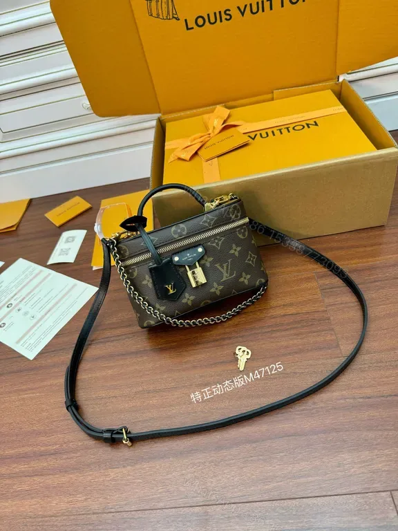 View 1 of Monogram Luxe Mini Crossbody â€“ Compact Icon, Gold Hardware