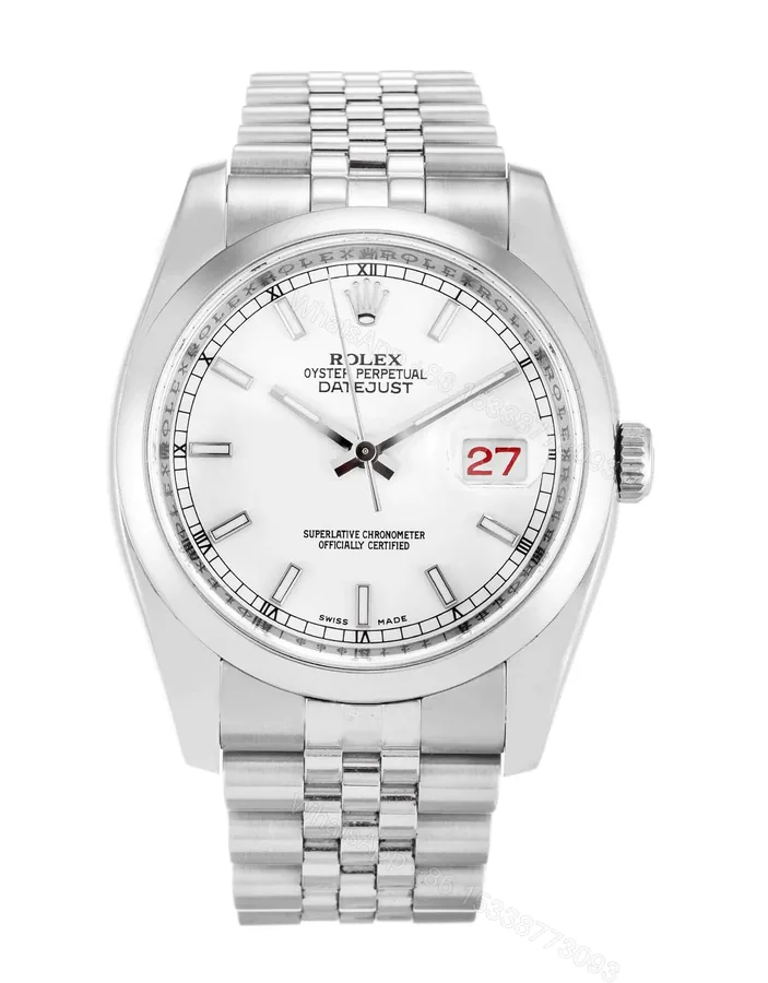 View 1 of ROLEX DATEJUST 116200 36MM WHITE DIAL