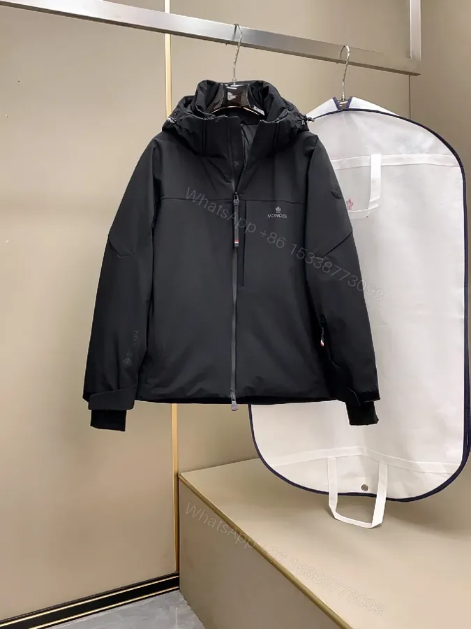 View 1 of Sleek Black Shell Jacket: Urban Utility with Elevated Craft