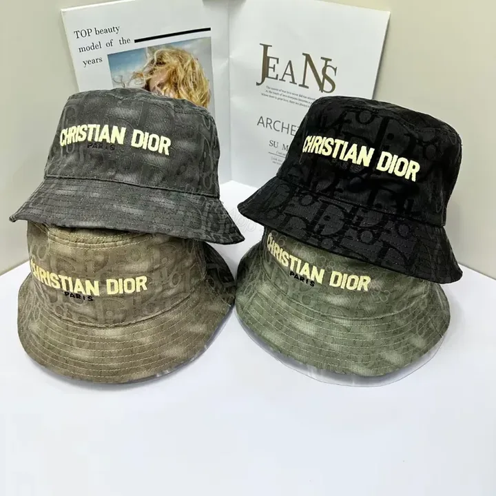 View 1 of Patterned Icon Bucket Hat: Premium Dior-Inspired Luxury Cap