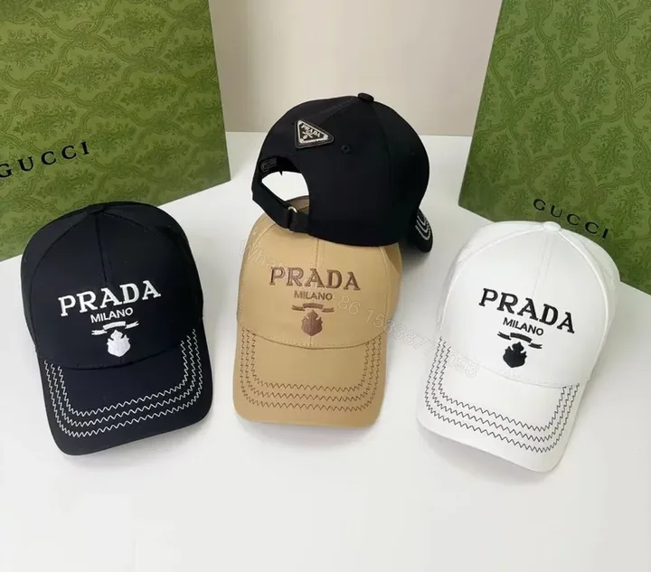 View 1 of Prada Milano Logo Cap: Luxury Streetwear Essentials