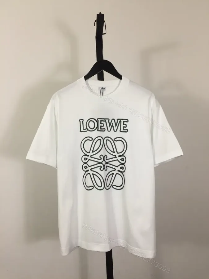 View 1 of White Cotton Tee, Luxe Graphic, Signature Motif Tee