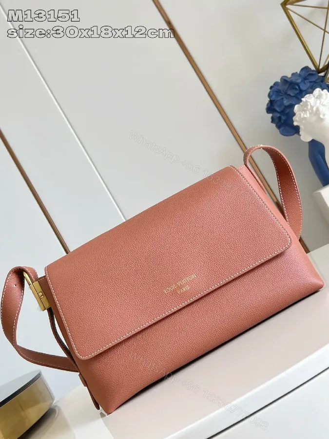 View 1 of Soft-pebble Leather Crossbody, Luxe Everyday Bag