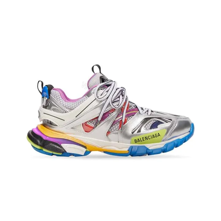 View 1 of BALENCIAGA MEN’S TRACK TRAINERS IN SILVER – BB208