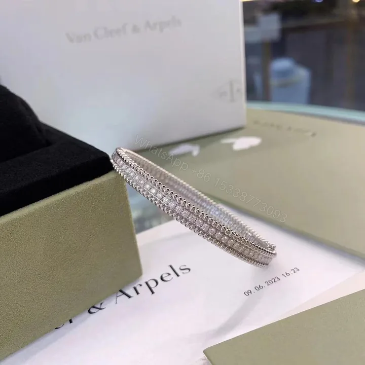 View 1 of Van Cleef & Arpels Perlée Diamond Bracelet 1 Row VCARP27B00