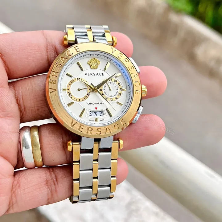 View 1 of Versace Aion Chronograph Gold