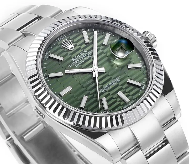 View 1 of BP Factory Clean Factory DDF Green Classic Datejust 41mm Watch