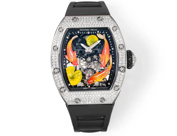 View 1 of Richard Mille RM59-01 T-Diamond Lizard Tourbillon Skeleton Sport Watch RM59-01-T-DIAMOND-LIZARD-TOURBILLON-SKELETON