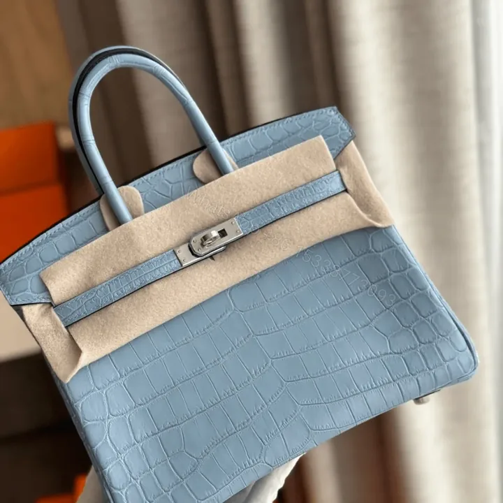 View 1 of HN Like Auth Hand Sewing Imported Leather Handbags 25cm