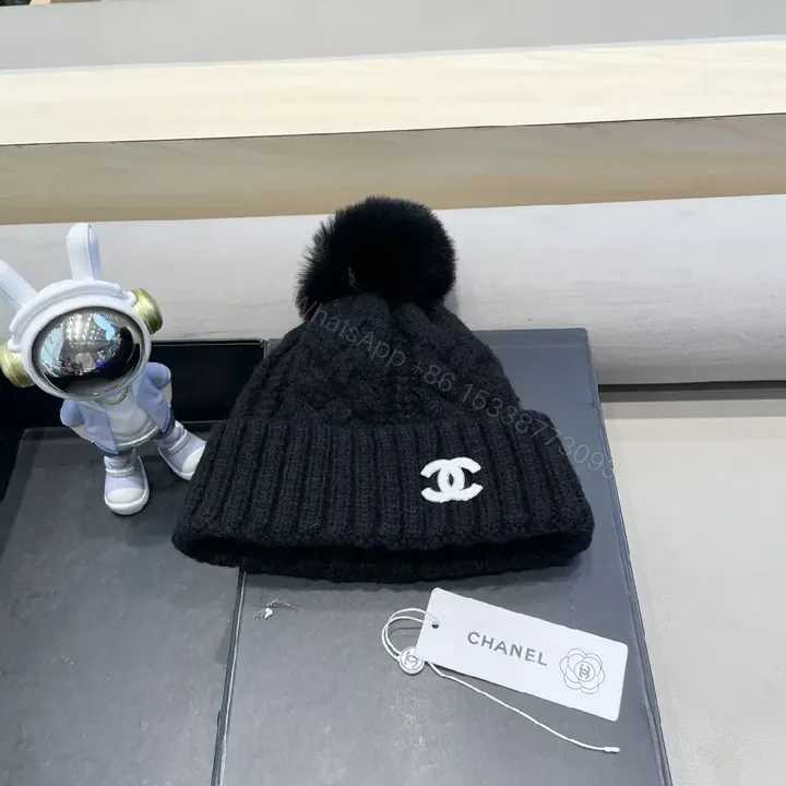 View 1 of Cozy Knit Beanie with Pom — Luxury Everyday Warmth