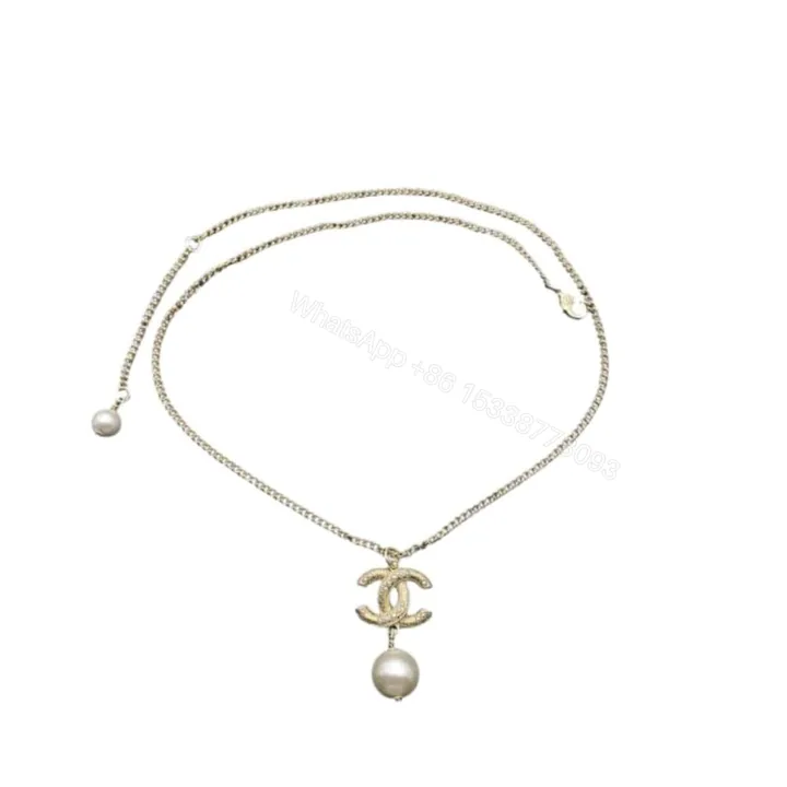 View 1 of Chanel CC Pearl Gold Necklace