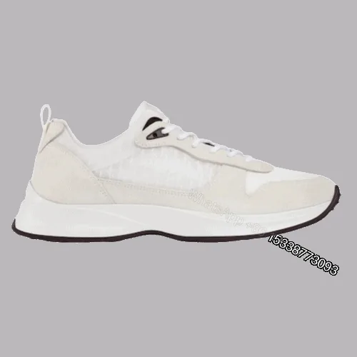 View 1 of DIOR B25 OBLIQUE WHITE SUEDE RUNNER – CD38