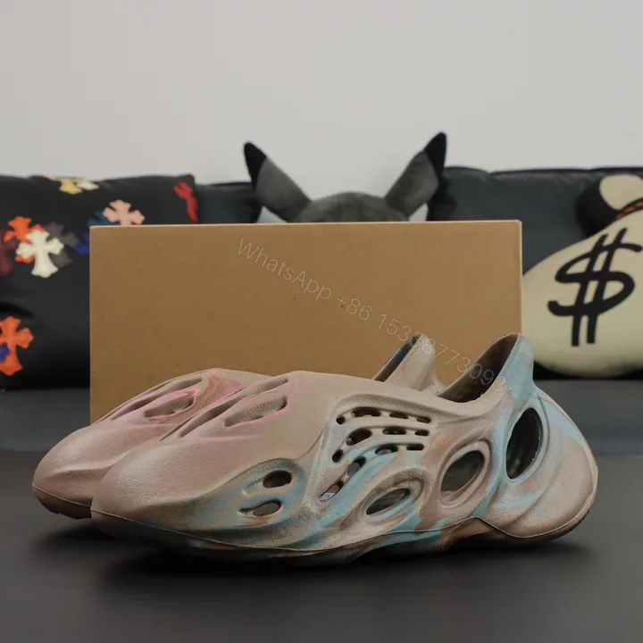 View 1 of Yeezy Foam Runner MX Sand Grey Reps