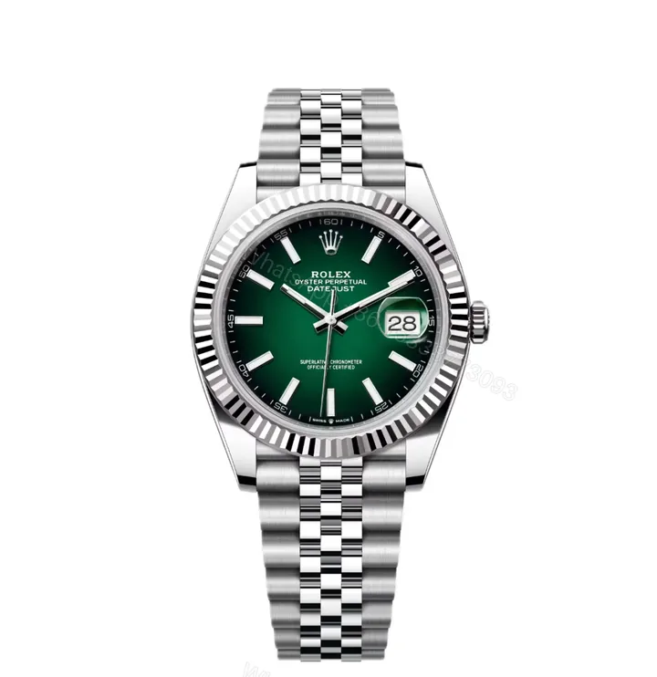 View 1 of Rolex Datejust 41 Green Ombré Dial (2026) Jubilee