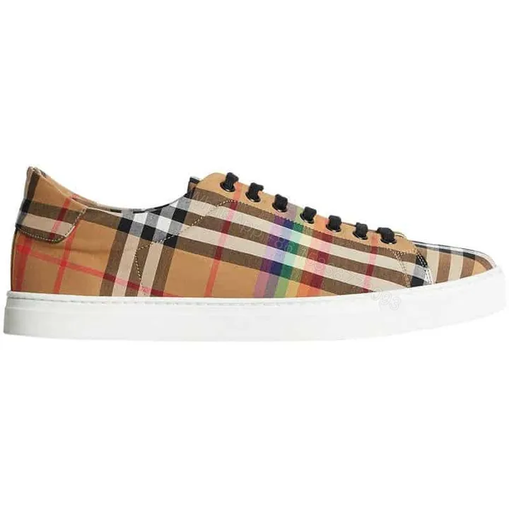 View 1 of BURBERRY RAINBOW VINTAGE CHECK TRAINERS – BBR15