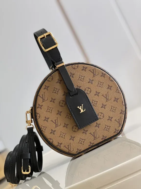 View 1 of Louis Vuitton Round LV Signature Crossbody Bag - Monogram, Black Trim
