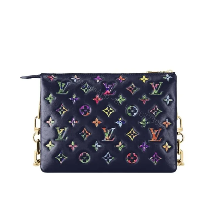 View 1 of Louis Vuitton Coussin PM Bag Navy Blue 27Cm M21353