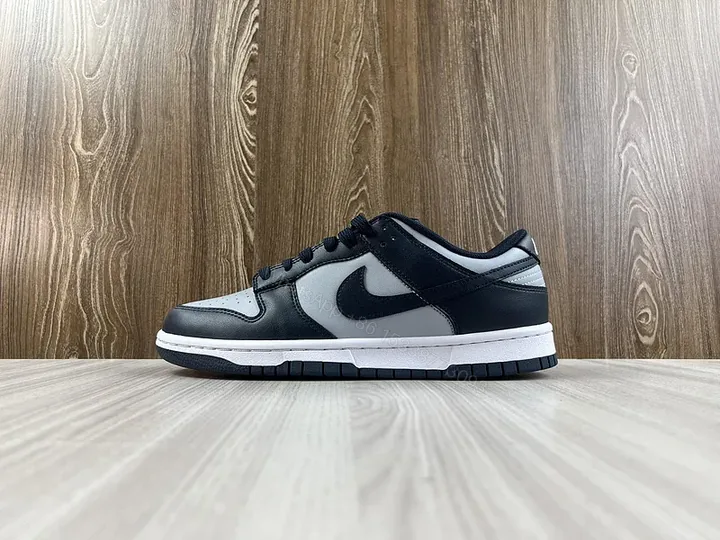 View 1 of Premium Black-and-Grey Leather Sneakers: Everyday Luxe Comfort