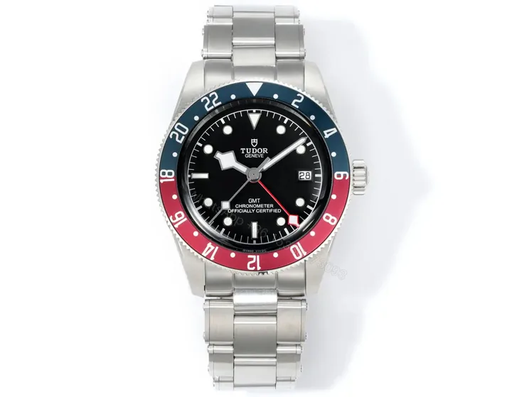 View 1 of Tudor GMT Watch Black Bay Pepsi Bezel Steel Bracelet Premium 41MM TUD-R28-PEPSI-STL-41