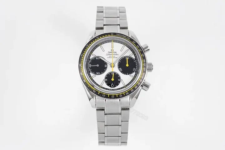 View 1 of Omega Speedmaster Professional 326.32.40.50.06.001 Multifunction Chronograph Watch Silver with White Dial and Black Sub dials