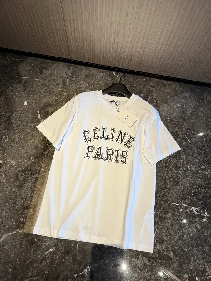 View 1 of White Cotton Modern Tee: Bold Logo, Premium Comfort, Everyday Style