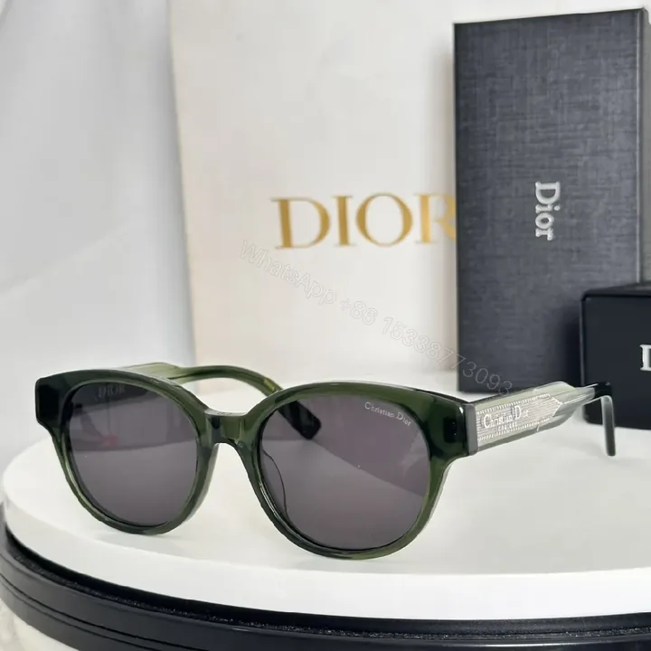View 1 of Bold Olive Green Acetate Sunglasses with UV Shield