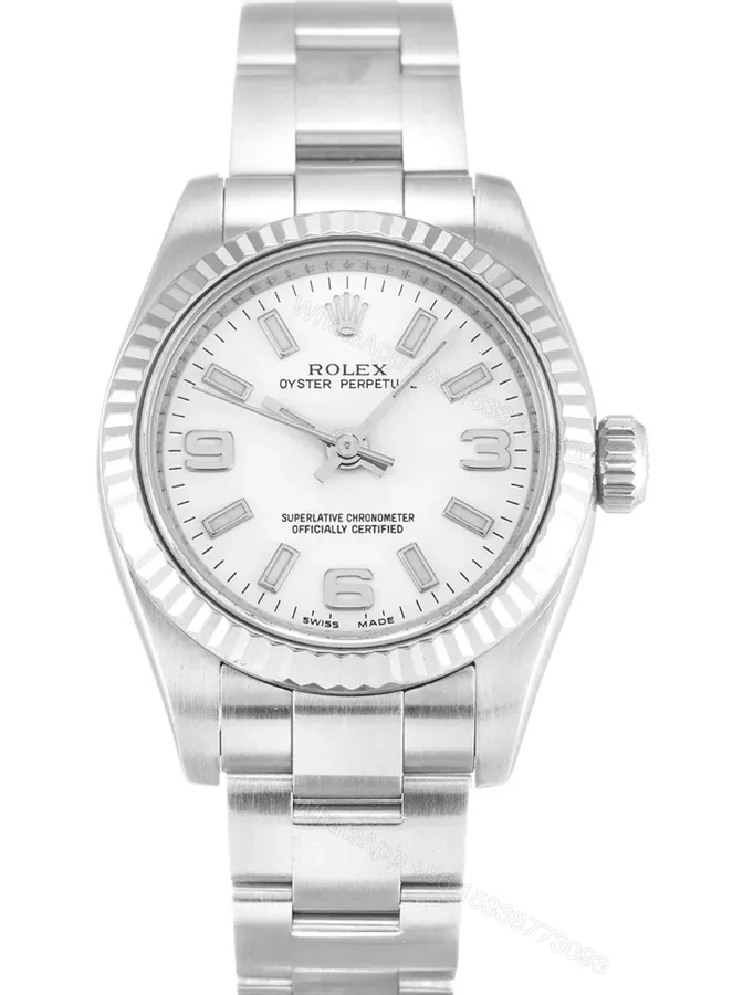 View 1 of Replica Rolex Oyster Perpetual Lady White Dial 176234 26 mm