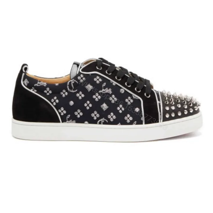 View 1 of CHRISTIAN LOUBOUTIN LOUIS JUNIOR SPIKES ORLATO MEN’S FLAT – CL67