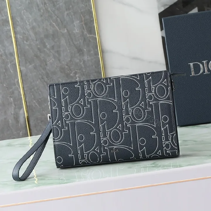 View 1 of Monogram Textured Clutch: Sleek Evening to Daybag