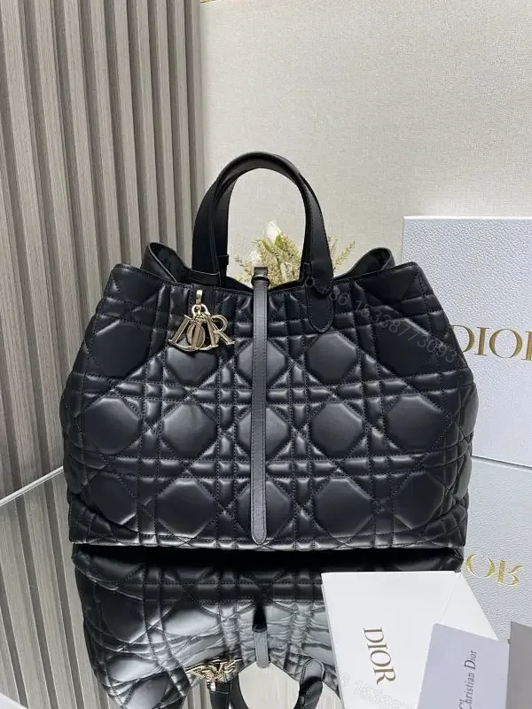 View 1 of Quilted Leather Carryall: Sophisticated Everyday Luxury Bag