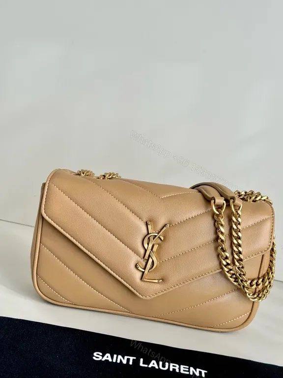 View 1 of Quilted Crossbody Bag with Gold Chain - Luxe Chic Style