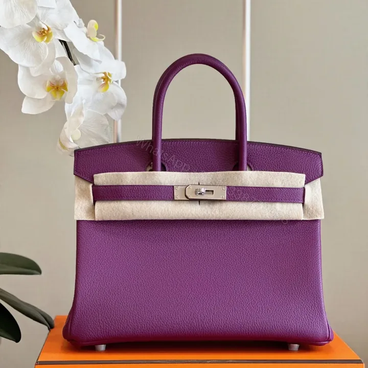 View 1 of HN Birkin 30 Purple Palladium Hardware