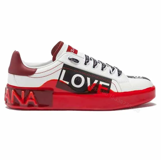 View 1 of DOLCE & GABBANA PORTOFINO MELT SNEAKERS IN PRINTED NAPPA CALFSKIN – DG16
