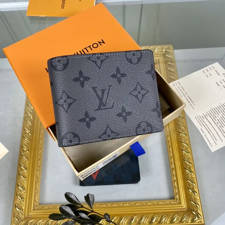 View 1 of Monogram Eclipse: Compact Wallet â€” Luxury, Minimalist, Bi-Fold